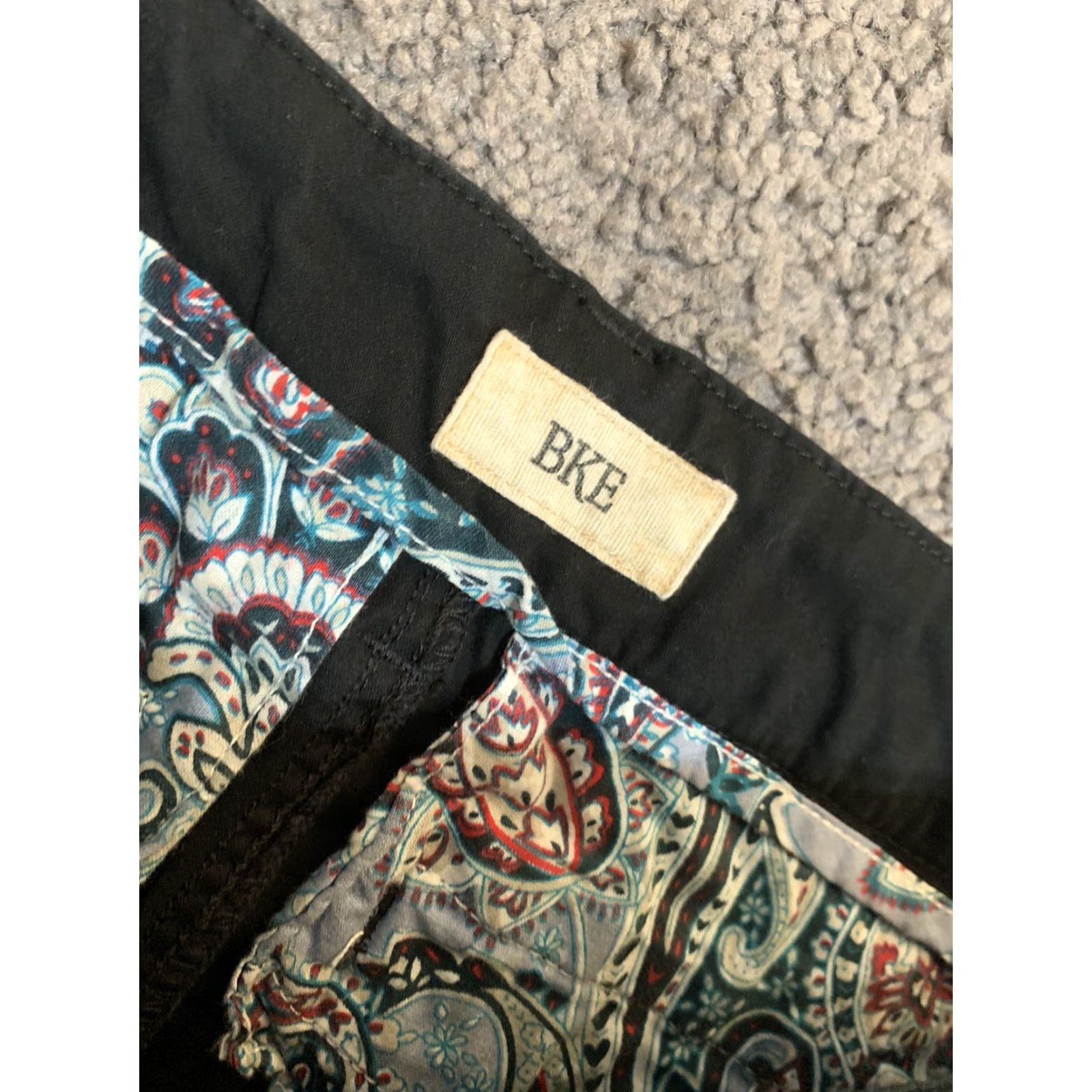 BKE BKE Women Pants Adult Women 27W Black Flat Front Cropped Ankle Buckle Casual Size 27" / US 4 / IT 40 - 6 Thumbnail