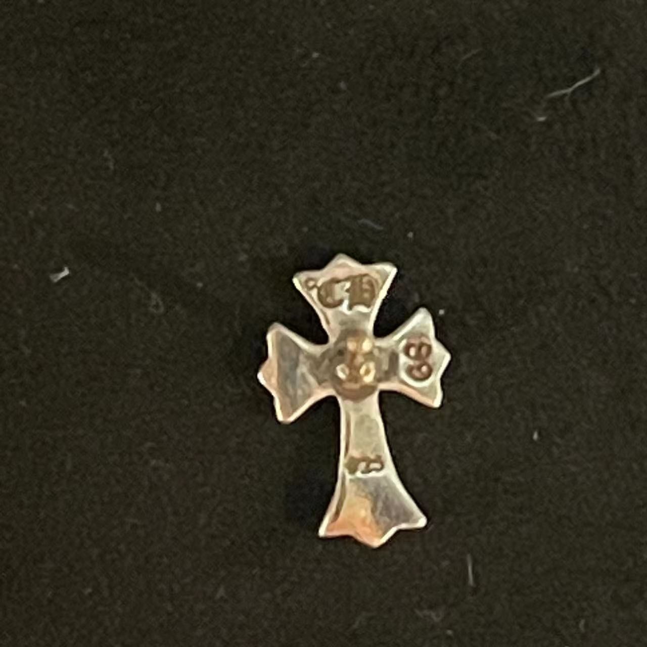 Chrome Hearts Chrome Hearts Silver Diamonds Cross Earring Ear Stud Size ONE SIZE - 10 Thumbnail