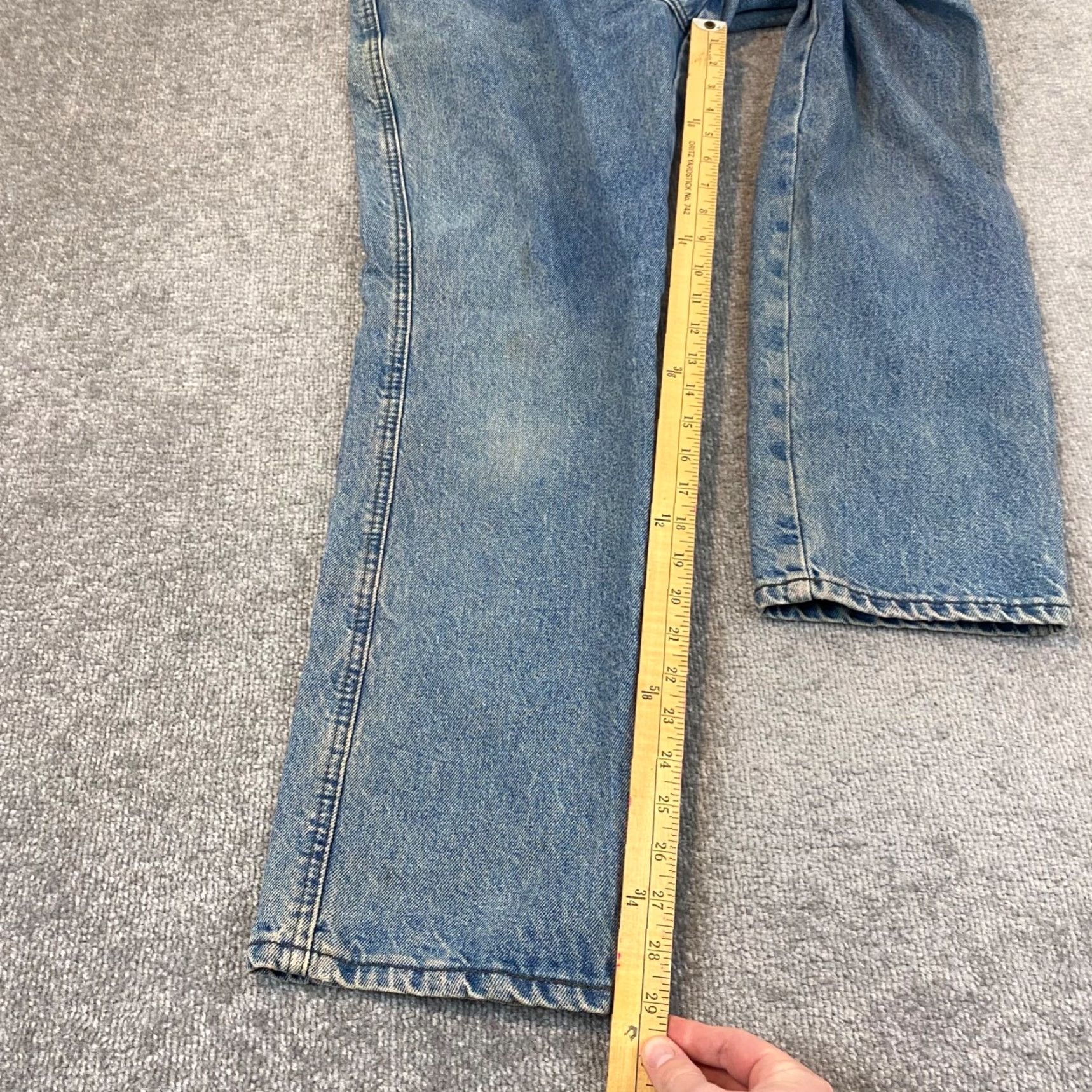 Harley Davidson Harley-Davidson Jeans Mens 33x30 Light Blue Denim Pant USA 31x29.5 5-Pocket Biker Blues Size US 33 - 5 Thumbnail
