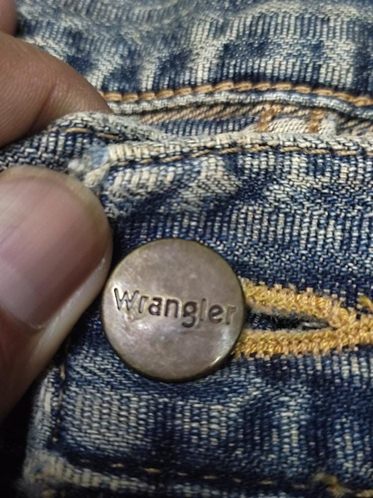 Jean × Vintage × Wrangler WRANGLER BAGGY JEANS VINTAGE LOOK FADED Size US 36 / EU 52 - 7 Thumbnail
