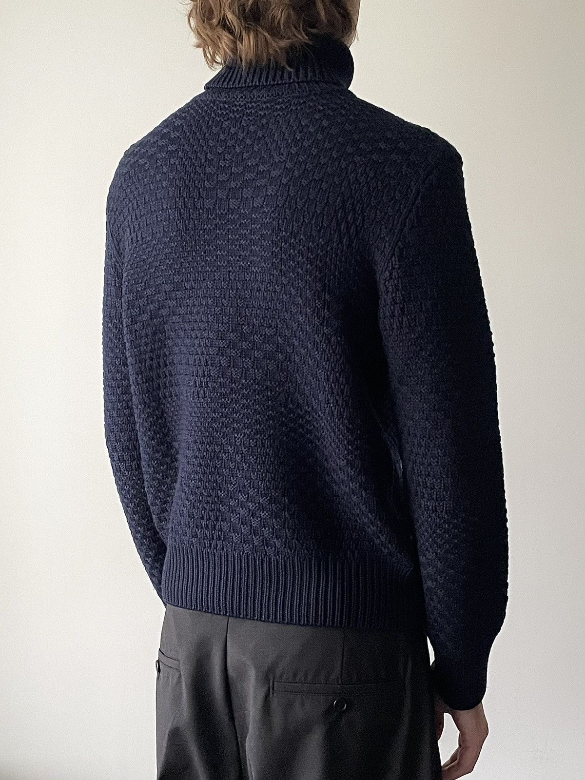 Maison Margiela Martin Margiela AW07 Check Weave Heavy Wool Sweater Size US S / EU 44-46 / 1 - 3 Thumbnail