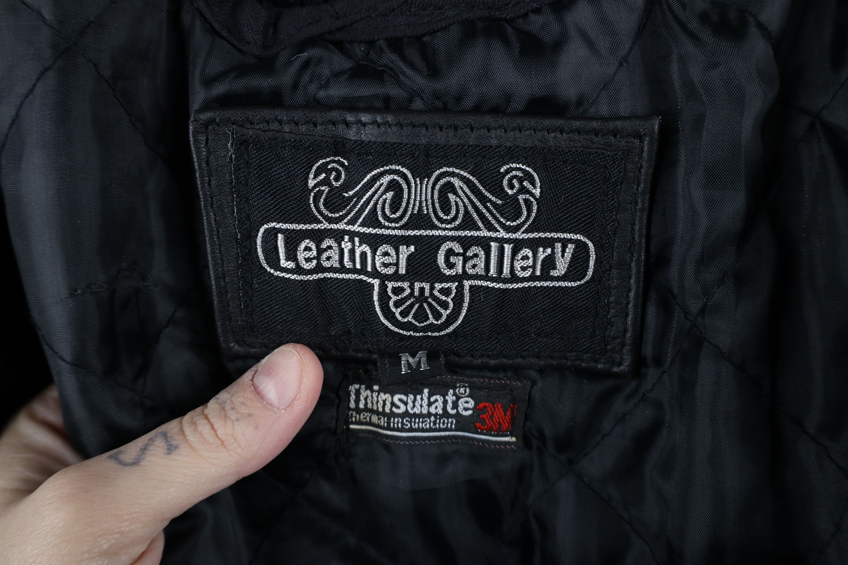 Vintage Vintage 90s Streetwear Padded Leather Motorcycle Jacket Size US M / EU 48-50 / 2 - 9 Thumbnail