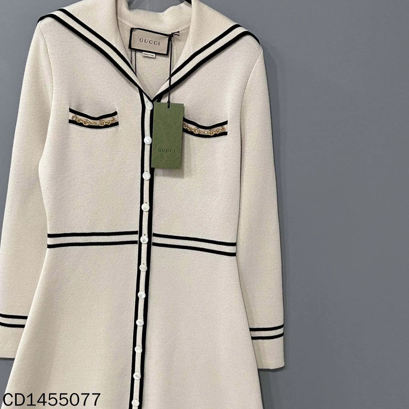 Gucci GUCCI Horsebit Off-White Dress XS Size XS / US 0-2 / IT 36-38 - 2 Thumbnail