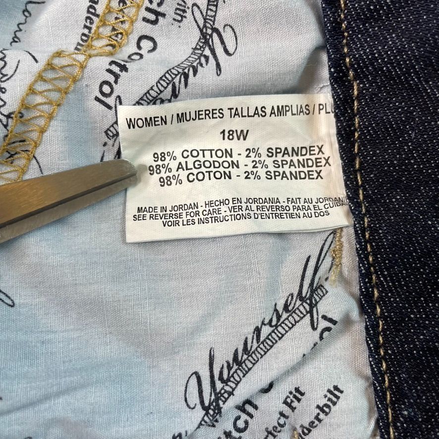 Gloria Vanderbilt Gloria Vanderbilt Blue Jeans Stretch Denim Pants Size 18 W Size 40" / US 18 - 8 Thumbnail