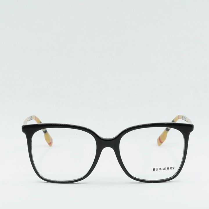Burberry Burberry BE2367 3853 Eyeglasses Black/Check Brown 54mm Size ONE SIZE - 5 Thumbnail