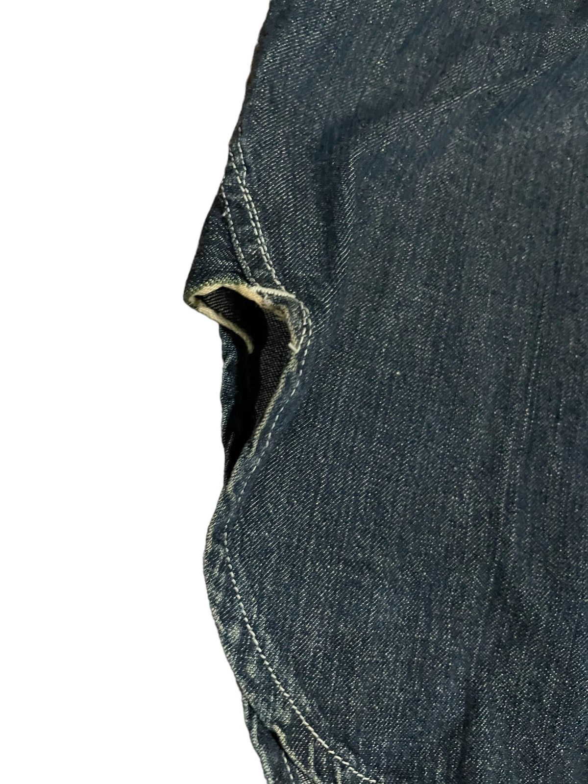 Japanese Brand Sugarcane Denim Shirt Military Army Style Japon Fabrique Size US L / EU 52-54 / 3 - 11 Thumbnail