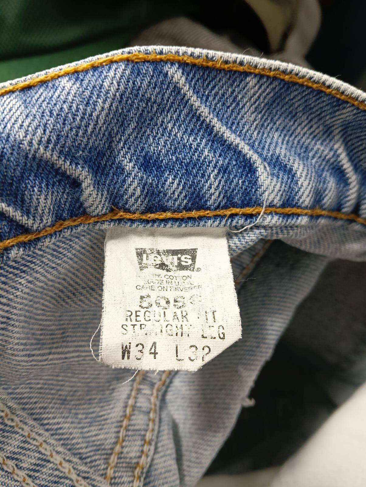 Levi's Vintage Clothing Vintage Levis 505 distressed denim rare orange tab Size US 35 - 10 Thumbnail