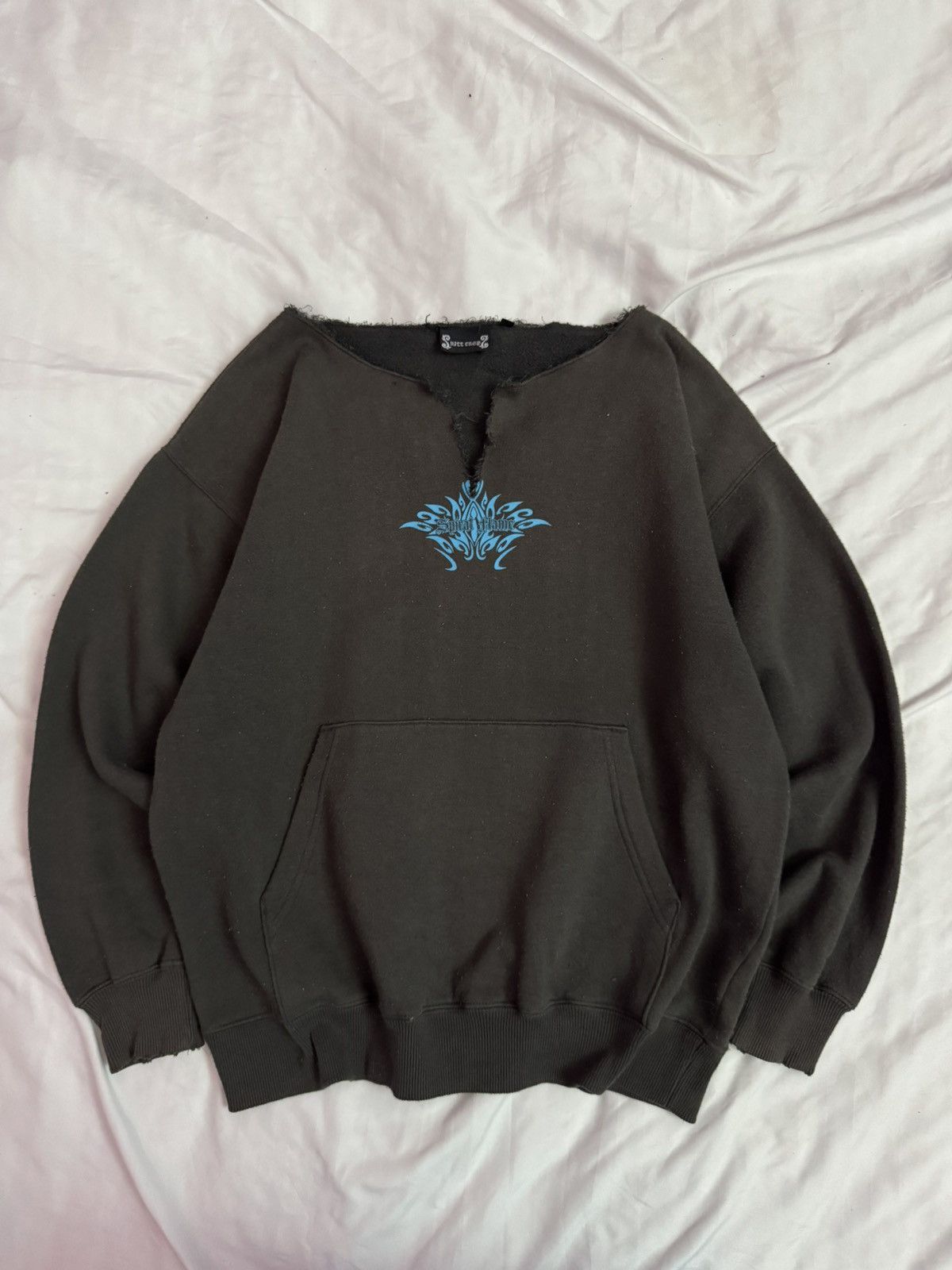 If Six Was Nine Distressed 2000s Anarchy Spiral Flames Size US M / EU 48-50 / 2 - 1 Thumbnail