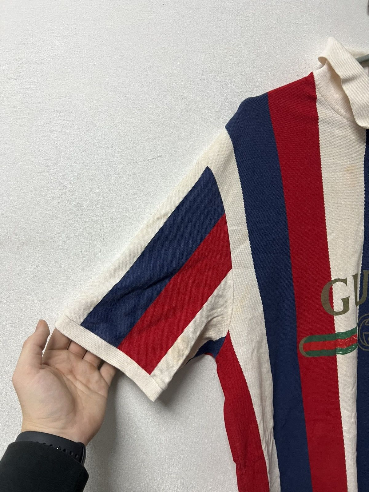 Gucci Gucci Polo T-Shirt Big Logo Size US L / EU 52-54 / 3 - 3 Thumbnail