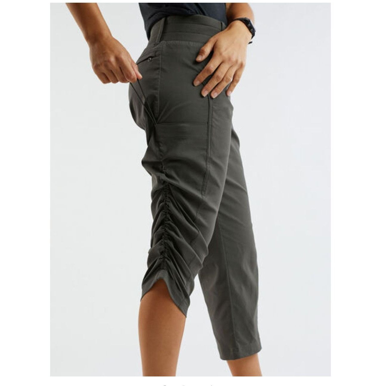 Other NWT Title Nine Women Gray Clamber Capri Hiking Nylon Pants 1 Size 36" / US 14 / IT 50 - 5 Thumbnail