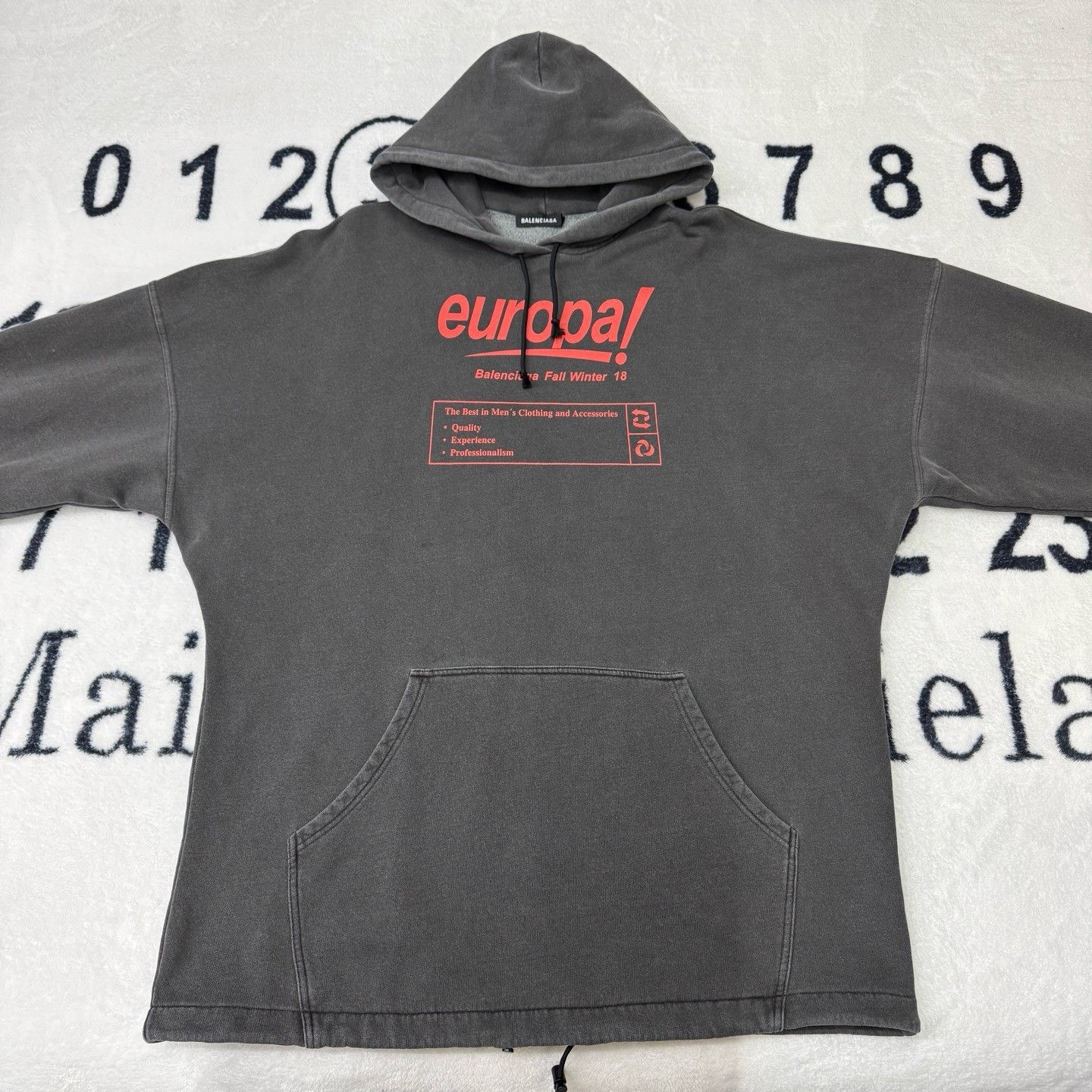 Balenciaga Balenciaga Distressed Gray Hoodie S Men Size US S / EU 44-46 / 1 - 1 Thumbnail