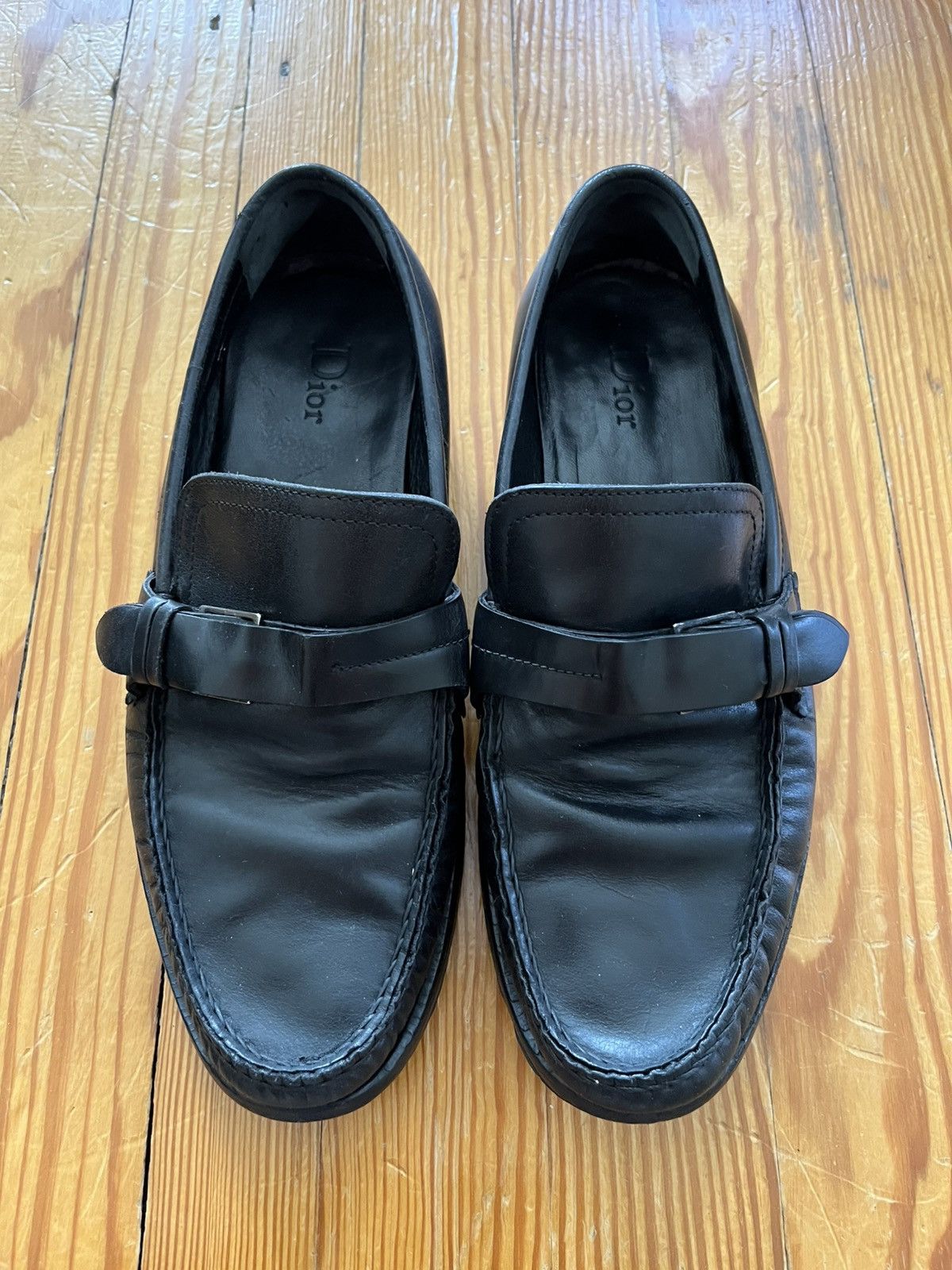 Dior Dior Homme Hedi Slimane Bondage Strap Loafer Leather Black Size US 8 / EU 41 - 2 Thumbnail