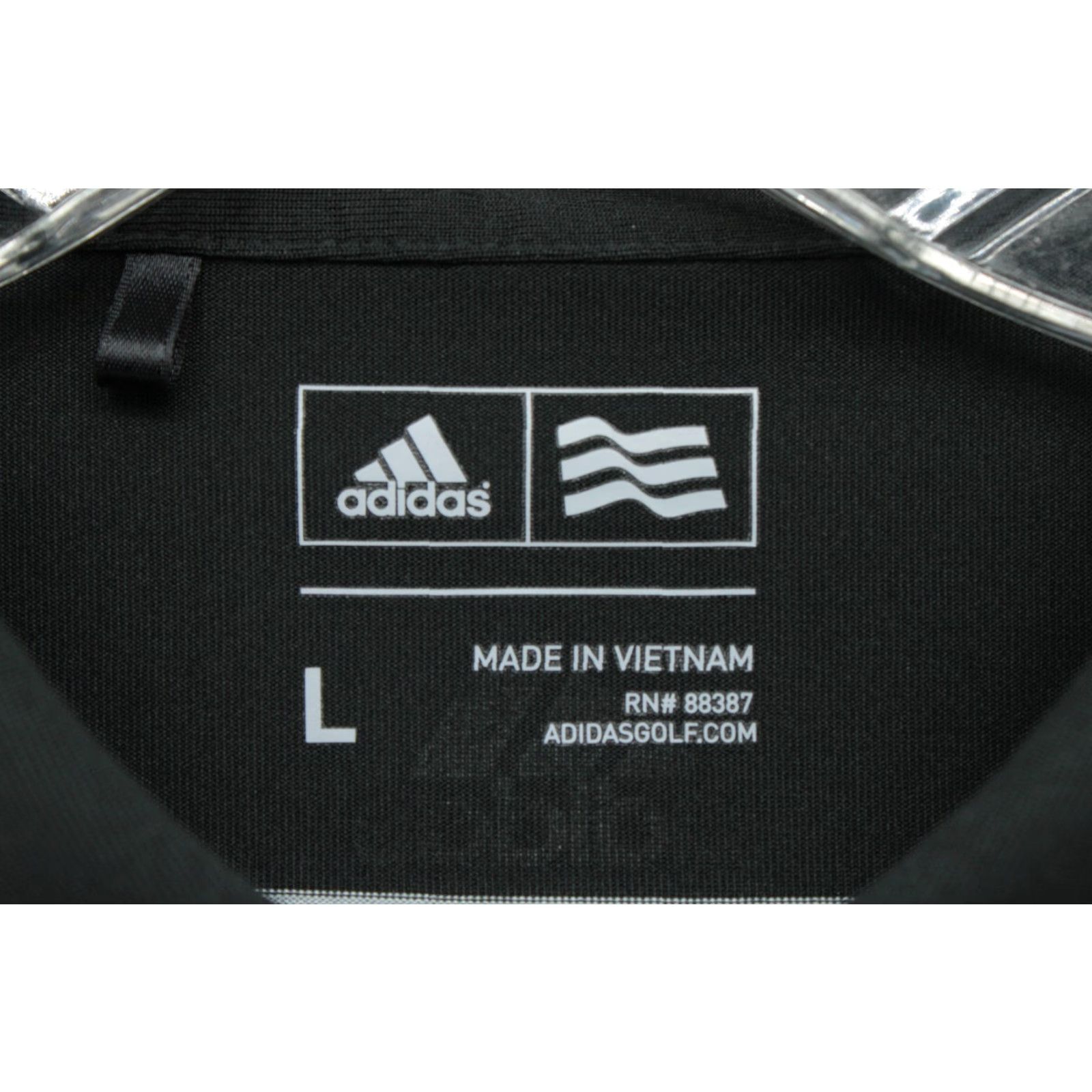Adidas Adidas Polo Shirt Men's Large Black Striped Short Sleeve Retro Golf Preppy Size US L / EU 52-54 / 3 - 5 Thumbnail