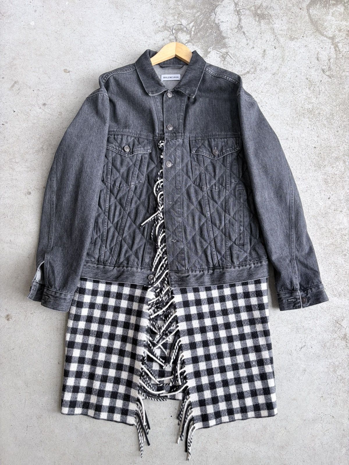 Balenciaga Balenciaga fw18 runway denim layered trench Size US L / EU 52-54 / 3 - 2 Thumbnail