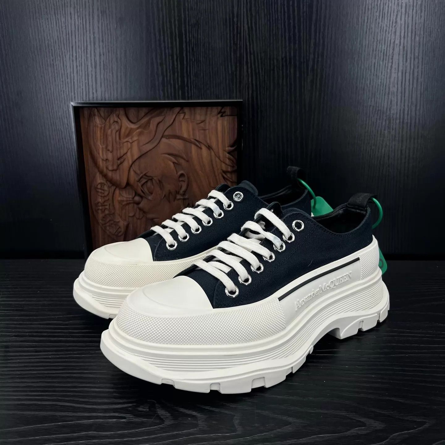 Alexander McQueen McQ Black & White Martin Boots Size 40.5 Size US 7.5 / EU 40-41 - 1 Thumbnail