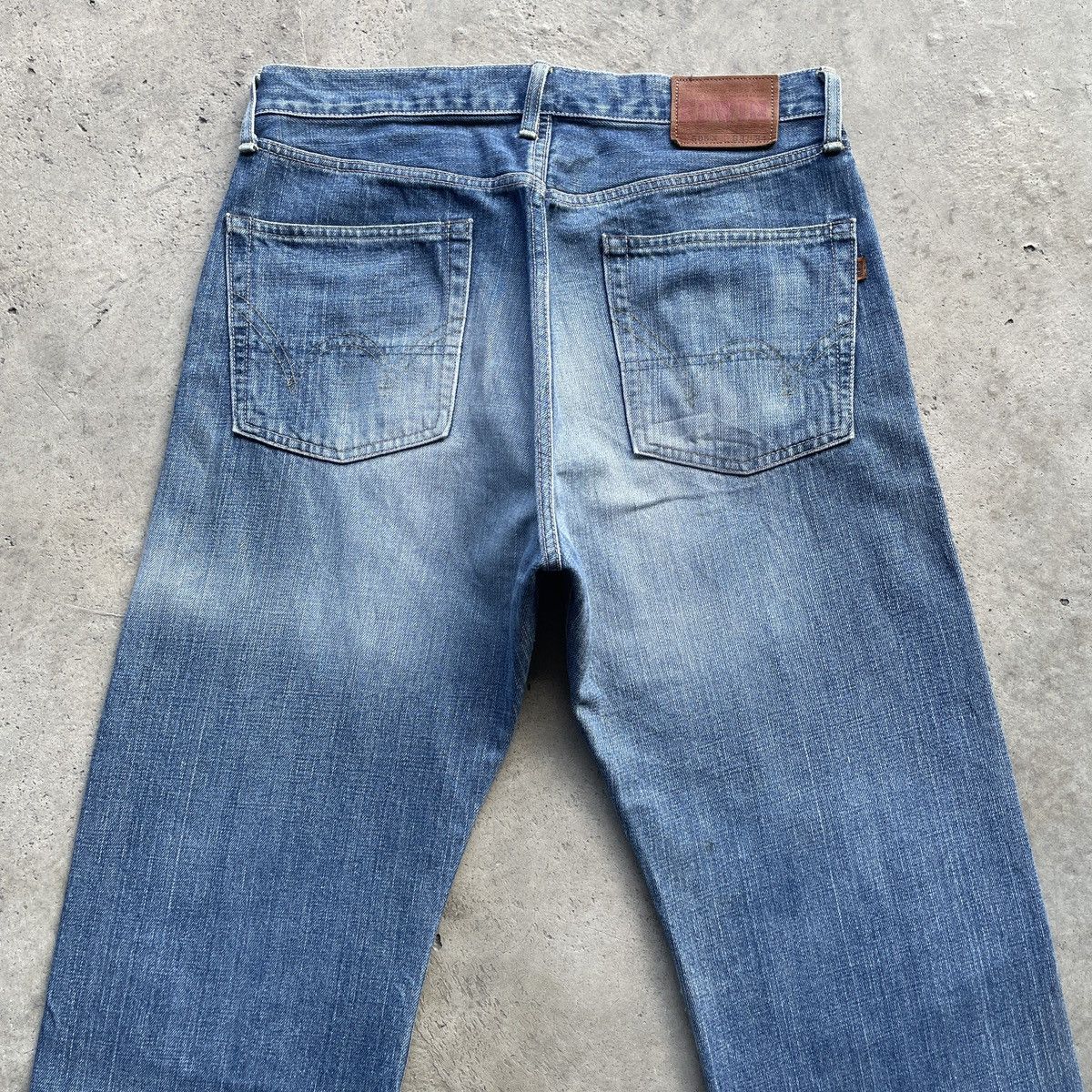 Edwin × Jean × Vintage Vintage Distressed Edwin 505 Selvedge Faded Jeans Pants W33 Size US 33 - 12 Thumbnail