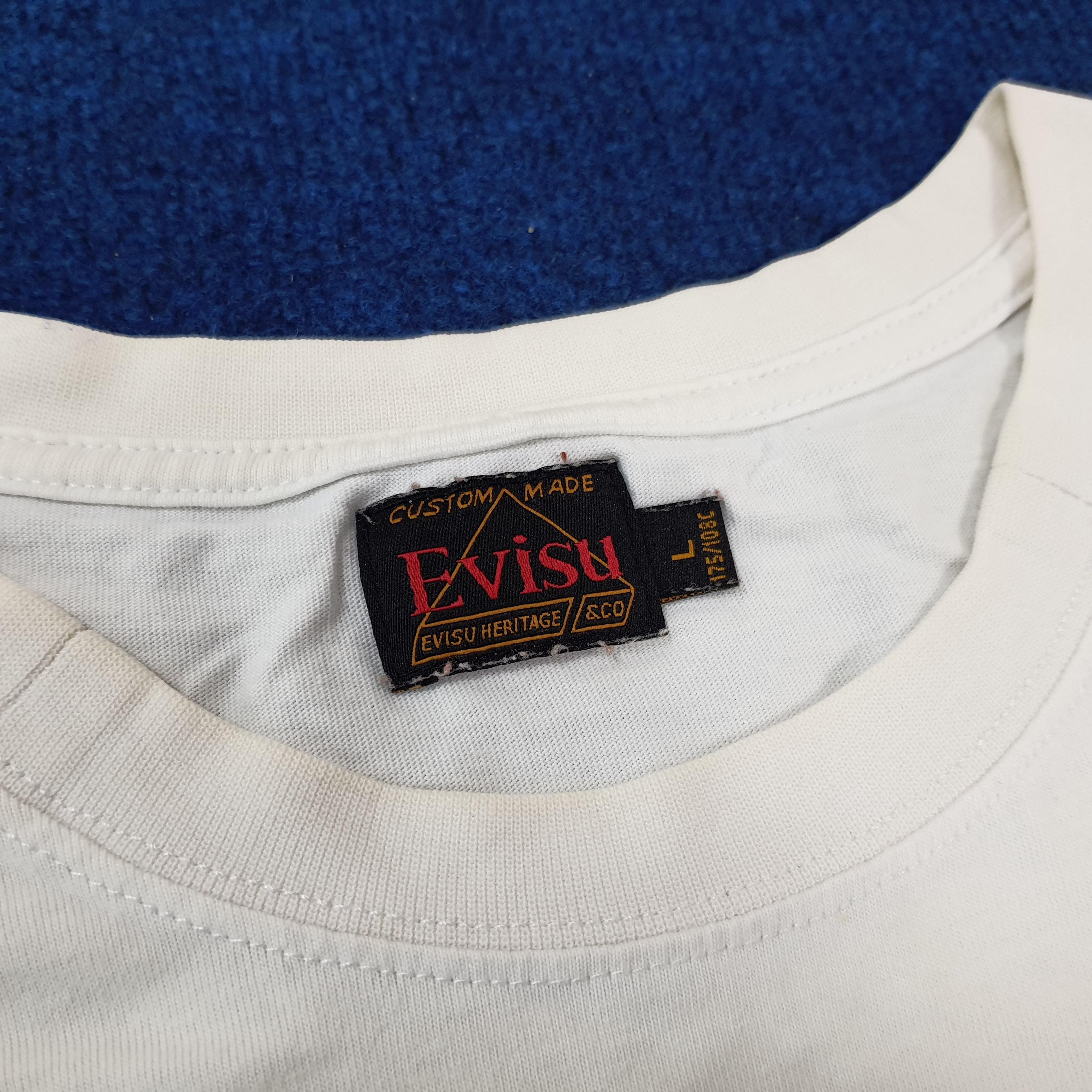 Evisu × Japanese Brand × Vintage Vintage Evisu Embroidered Japanese Brand Tshirt Size US M / EU 48-50 / 2 - 4 Thumbnail