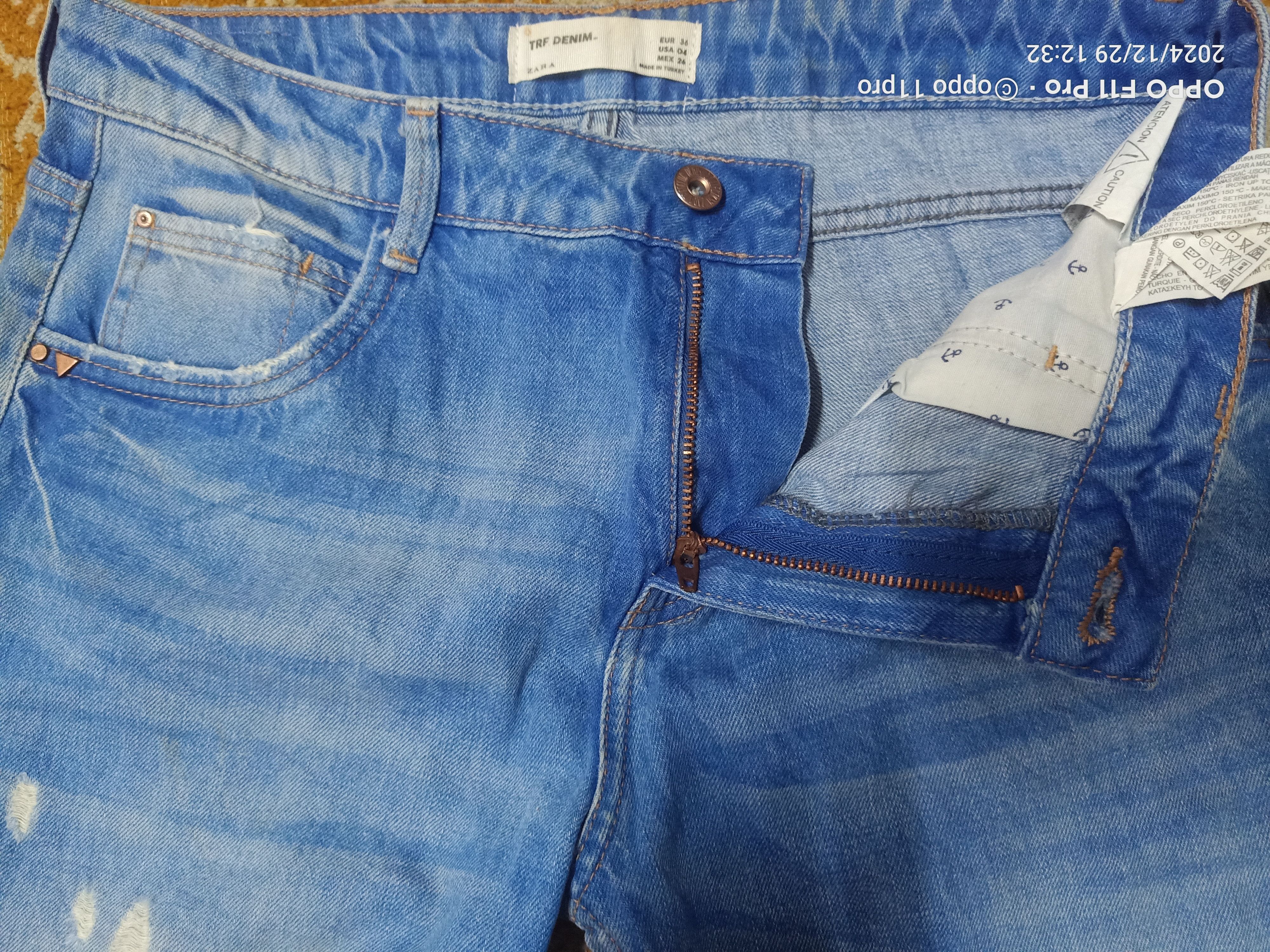 Zara Zara Distressdenim Trafaluc Denim Size US 32 / EU 48 - 7 Thumbnail