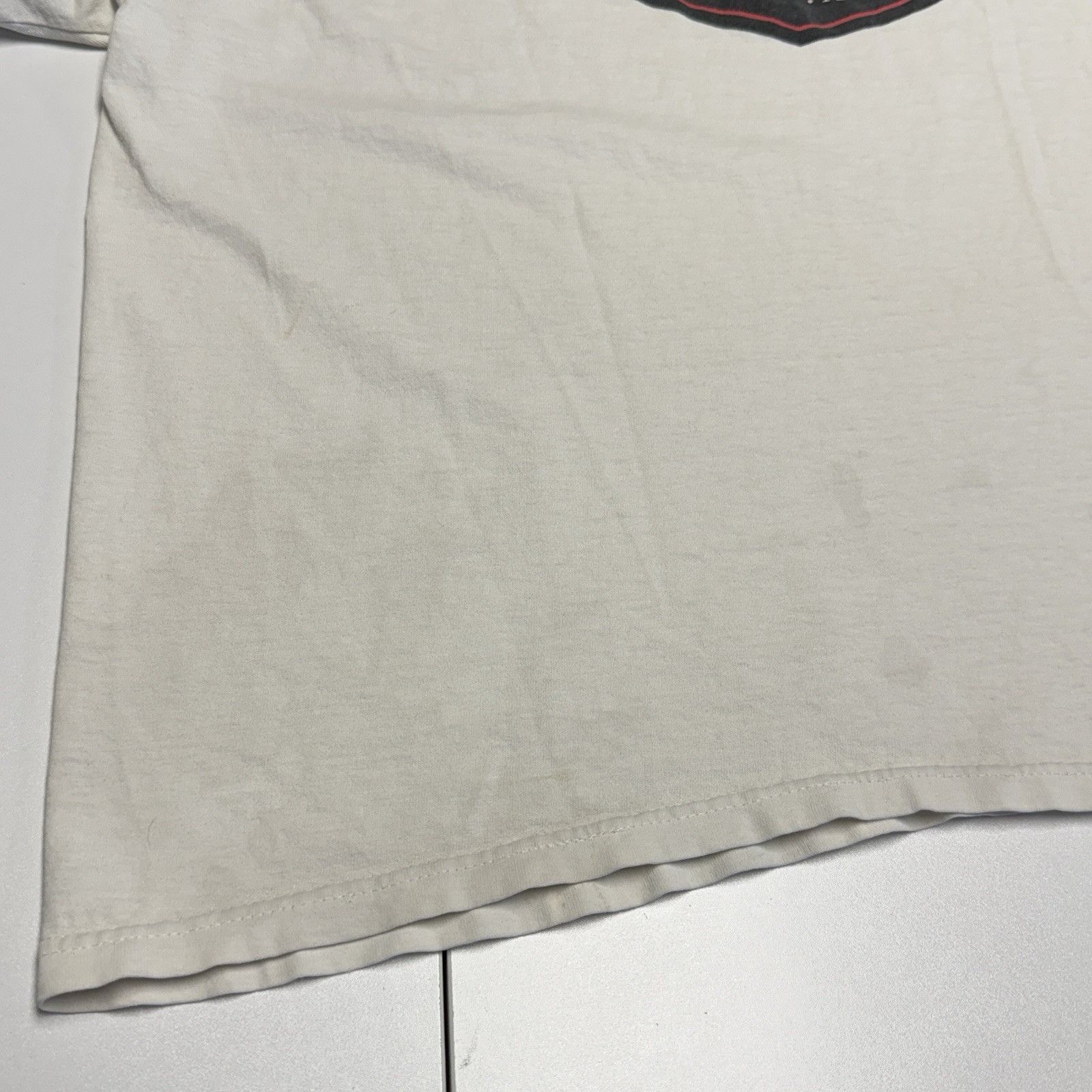 Vintage Vintage Saxon Motorcycle T Shirt Mens XL White Short Sleeve Size US XL / EU 56 / 4 - 12 Thumbnail