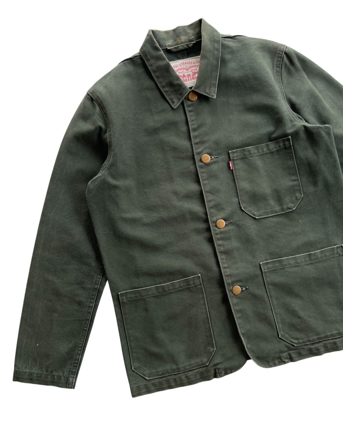 Levi's Vintage Clothing Levis Engineers Worker Chore Canvas Jacket Size US M / EU 48-50 / 2 - 4 Thumbnail