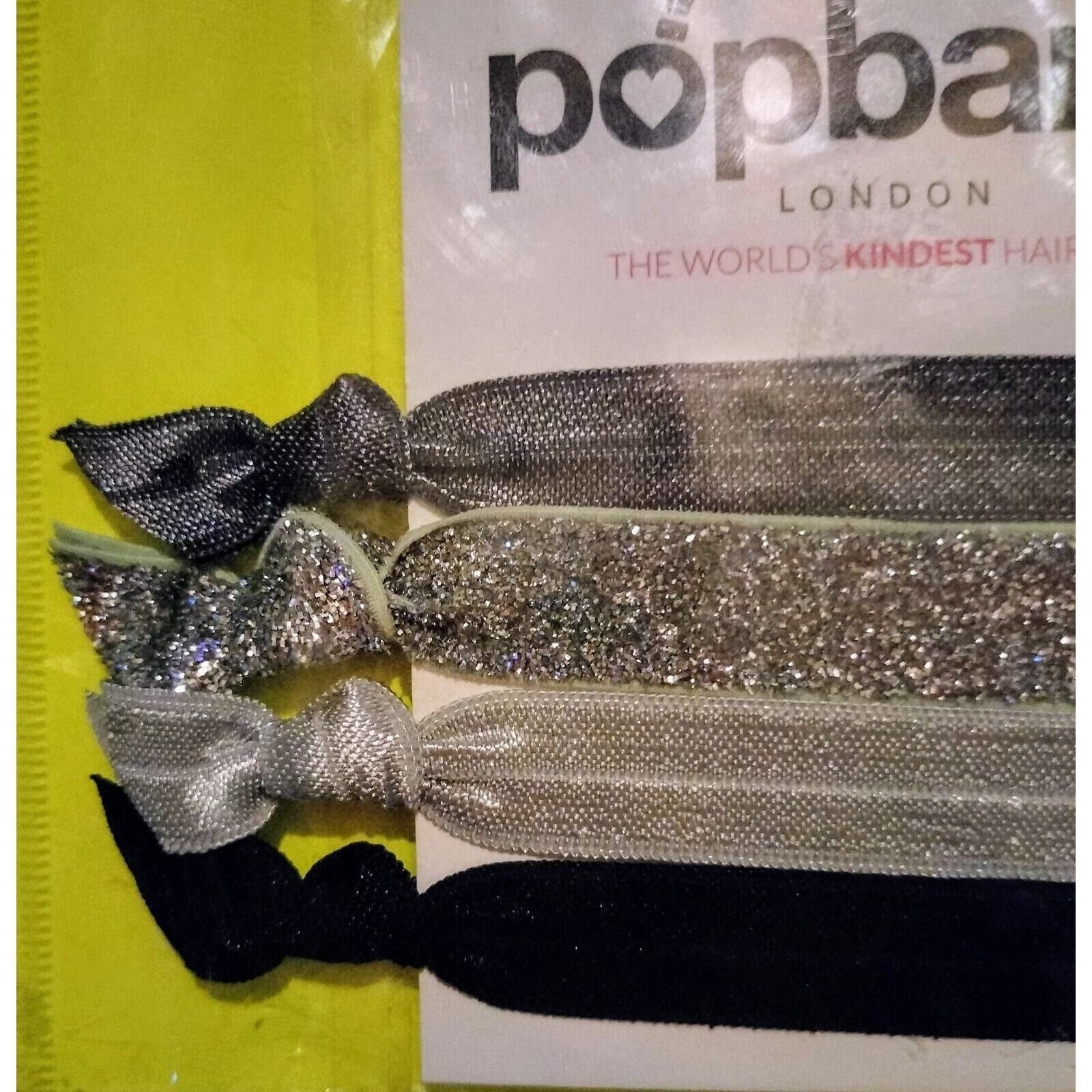 Other Popband Silver Gray Lace Shiny Glitter Hair Tie Accessories Size ONE SIZE - 2 Thumbnail