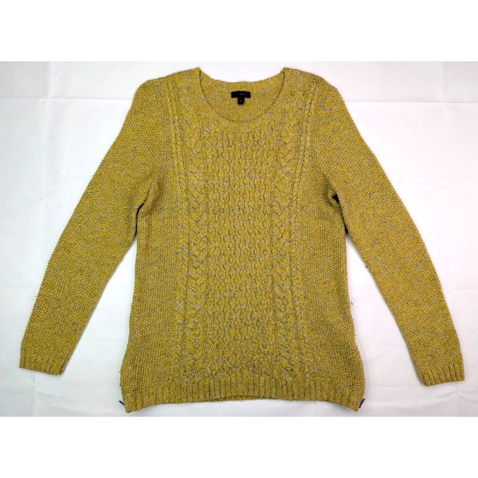 Talbots Talbots Sweater Women M Wool Blend Chunky Cable Knit Pullover Bottom Cuff Zip Size M / US 6-8 / IT 42-44 - 3 Thumbnail