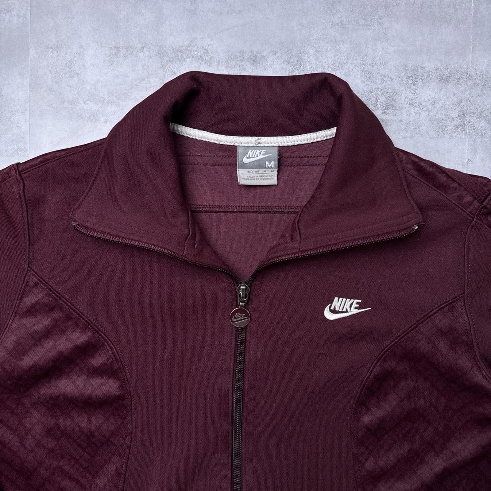 Nike Y2K Nike Purple Burgundy Zip Up Track Jacket Size M / US 6-8 / IT 42-44 - 5 Thumbnail