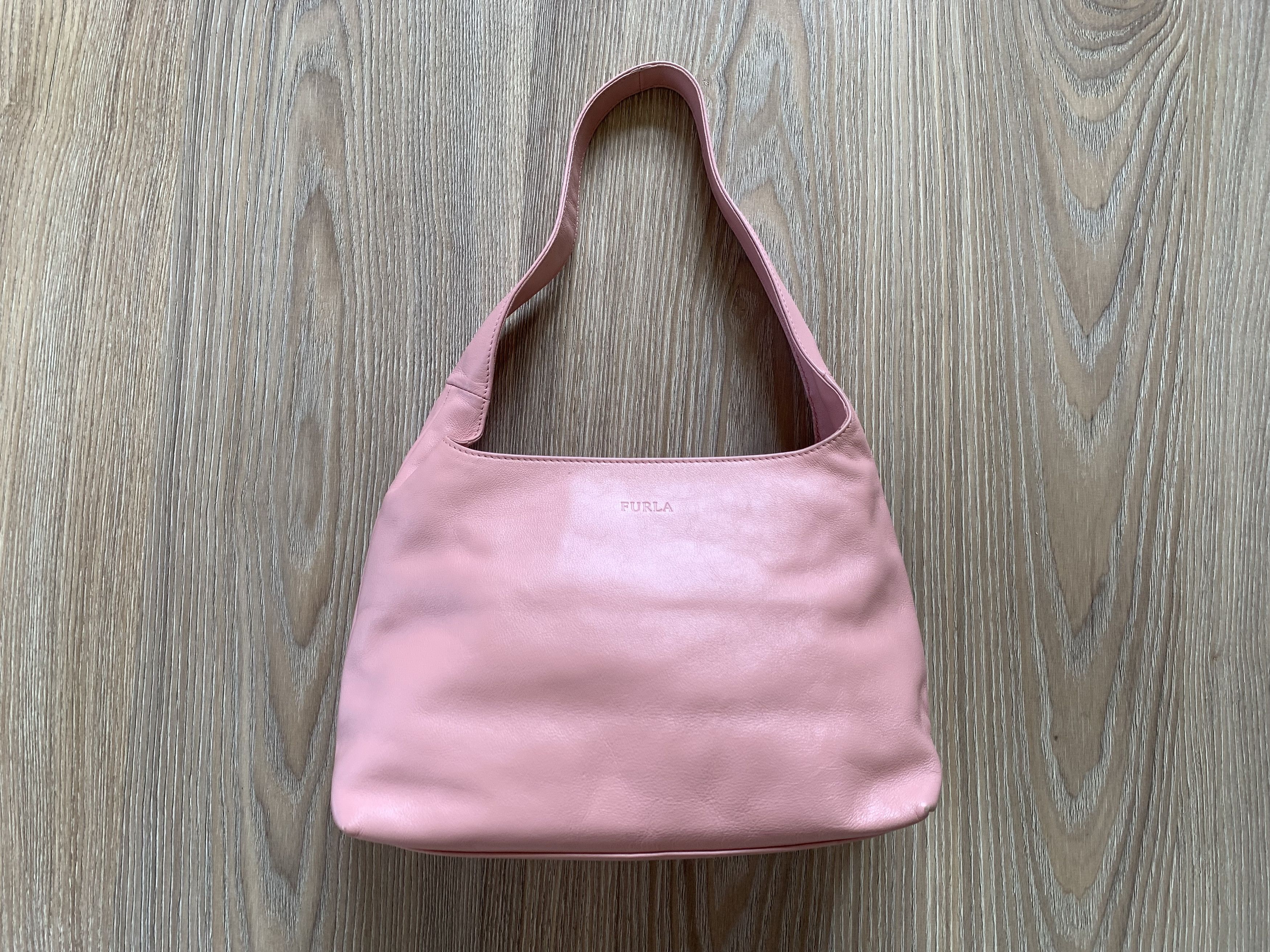 Designer Furla Rare Luxury Pink Leather Mini Bag Size ONE SIZE - 7 Thumbnail