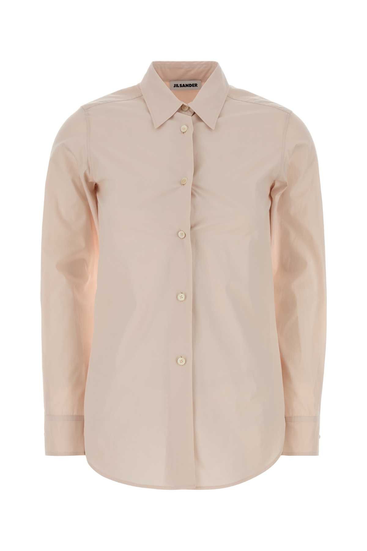Jil Sander Light Pink Poplin Shirt Size XS / US 0-2 / IT 36-38 - 1 Thumbnail
