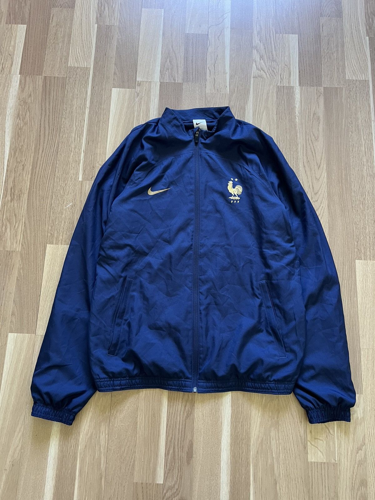 Nike × Vintage Nike France sport track jacket football 2023/24 blue Size US L / EU 52-54 / 3 - 1 Thumbnail