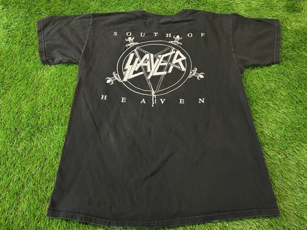 Slayer Vintage 90s Slayer South of Heaven Skull Shirt Double-Sided Size US M / EU 48-50 / 2 - 5 Thumbnail