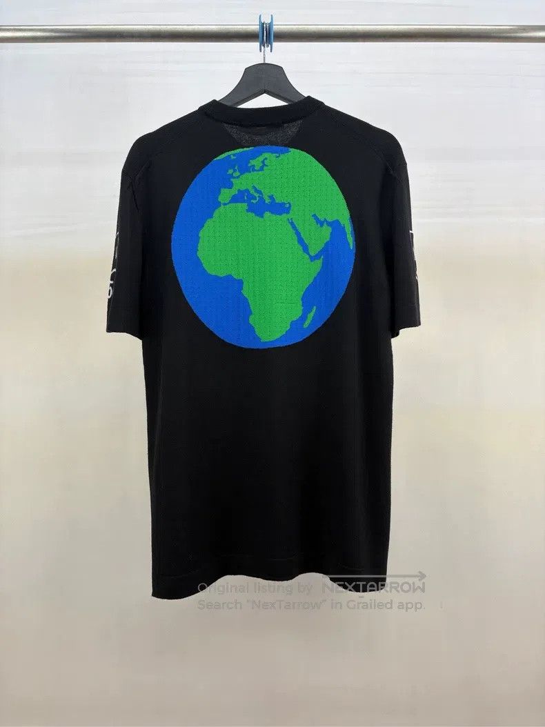 Louis Vuitton Louis Vuitton Piano earth logo knitted short sleeve Size US L / EU 52-54 / 3 - 2 Thumbnail