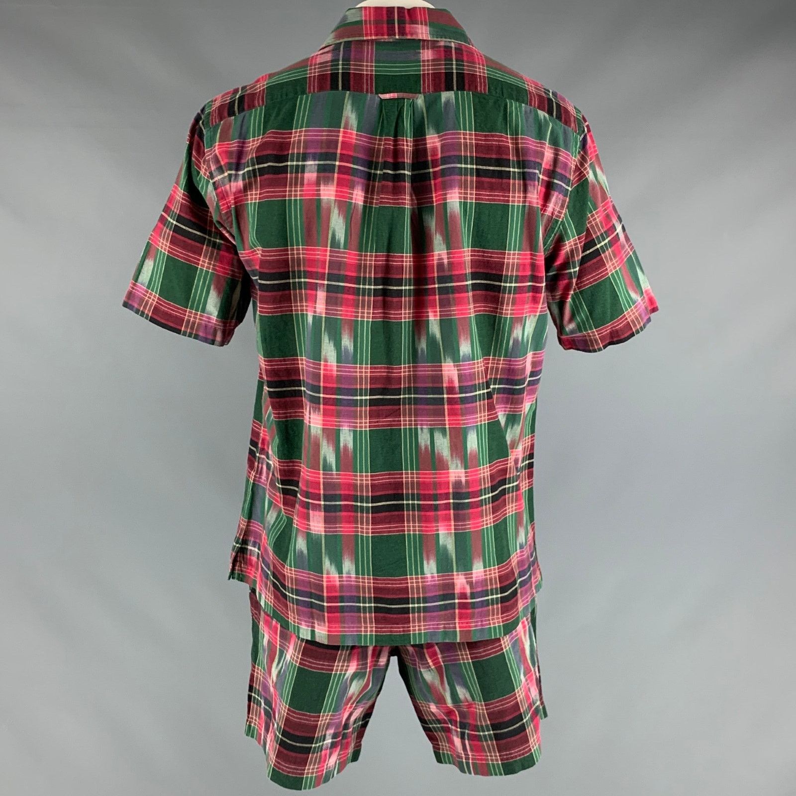 Todd Snyder TODD SNYDER Size XL Green Red Plaid Cotton Set Size US XL / EU 56 / 4 - 5 Thumbnail