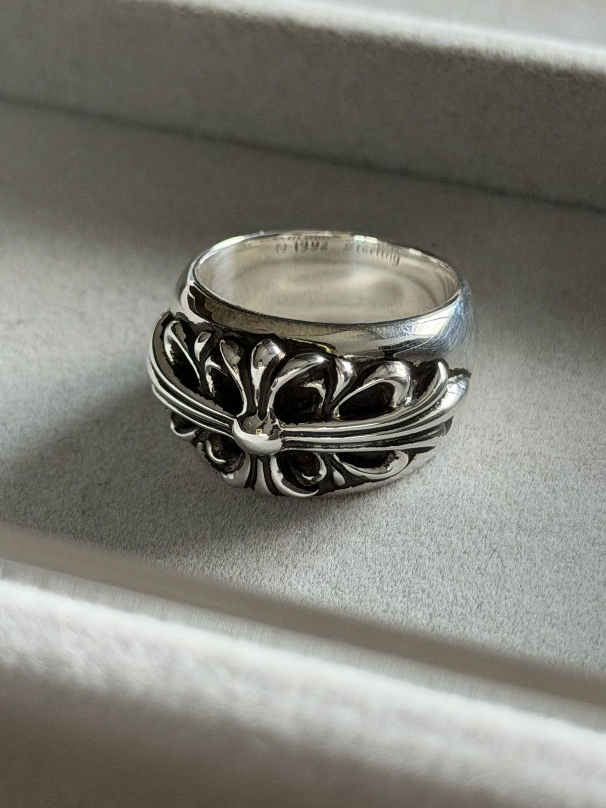 Chrome Hearts Chrome Hearts Floral Cross Ring Size ONE SIZE - 1 Thumbnail