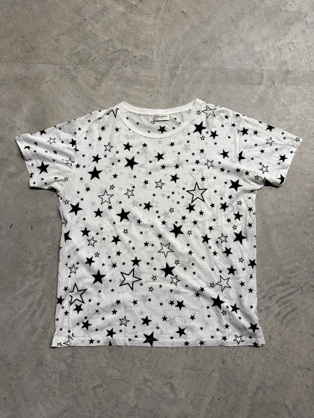 Pre-owned Hedi Slimane X Saint Laurent Paris Ss15 Star T-shirt