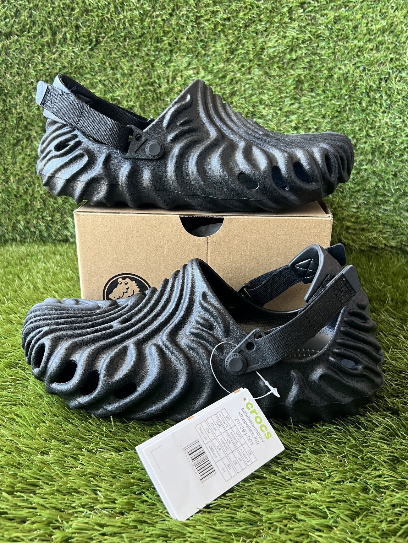 image of Crocs The Pollex Clog Sasquatch (Black) Shoes, Men's (Size 10)