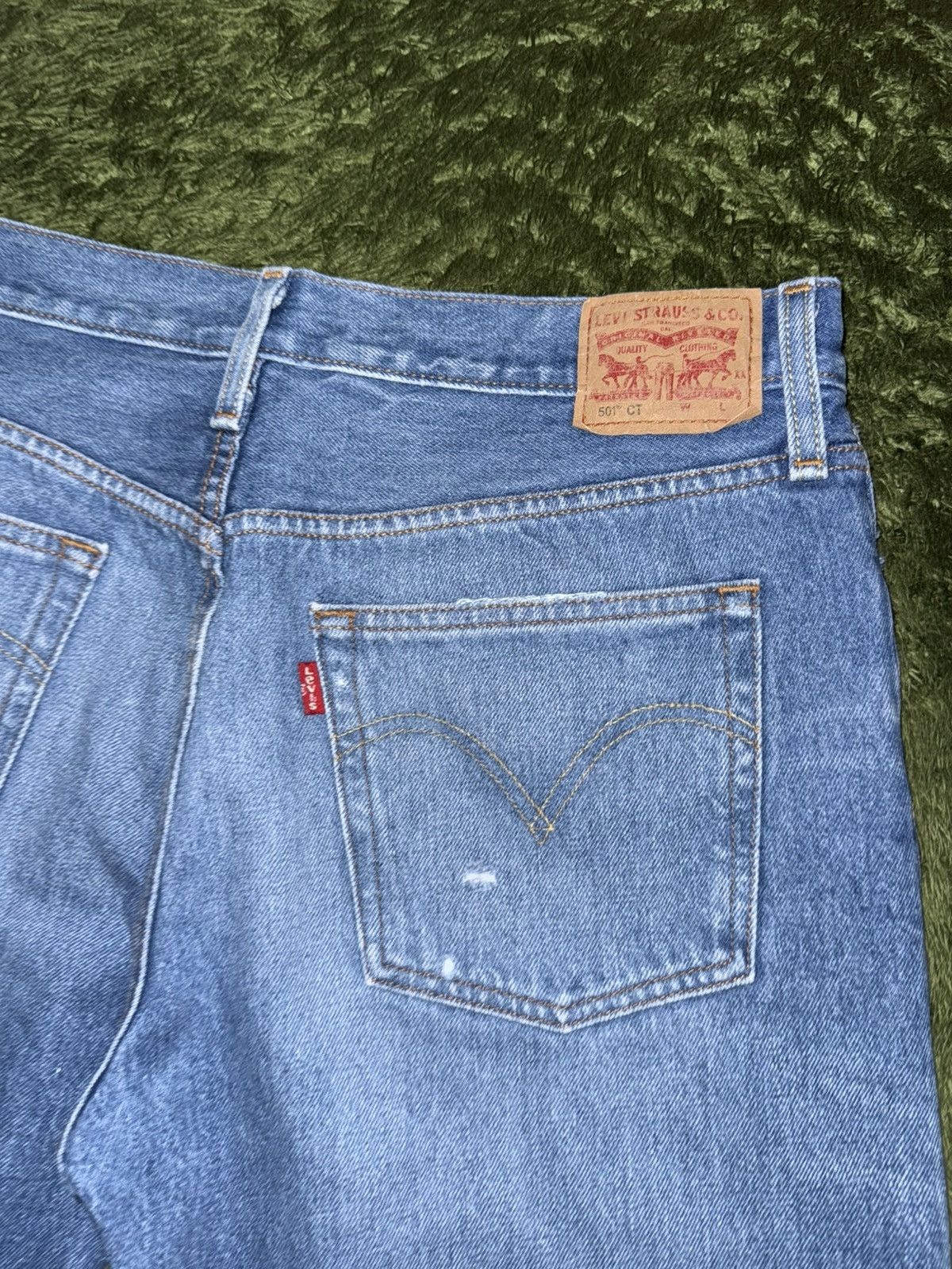 Levi's [W30/L32] Levi’s 501 CT Destroyed Denim Pants Light Indigo Size US 32 / EU 48 - 9 Thumbnail