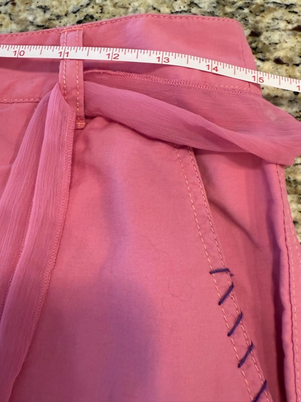 Other Maizy Cummings pants pink patchwork sequin belt SZ SM Size 28" / US 6 / IT 42 - 9 Thumbnail