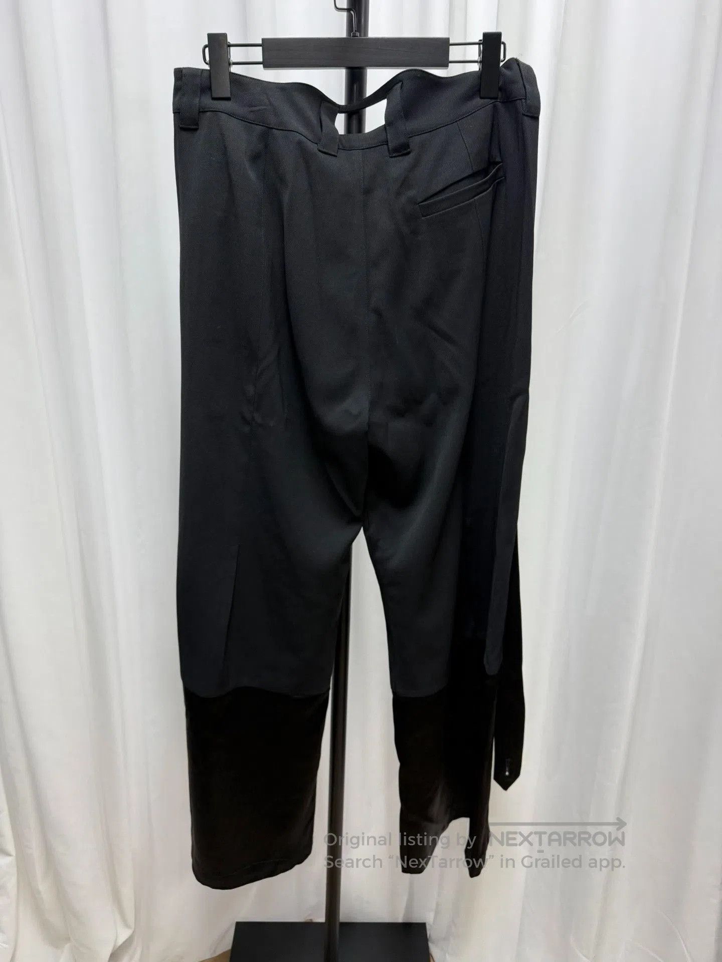 Vintage Nullus Strap Spliced Suit Pants. Size US 32 / EU 48 - 6 Thumbnail