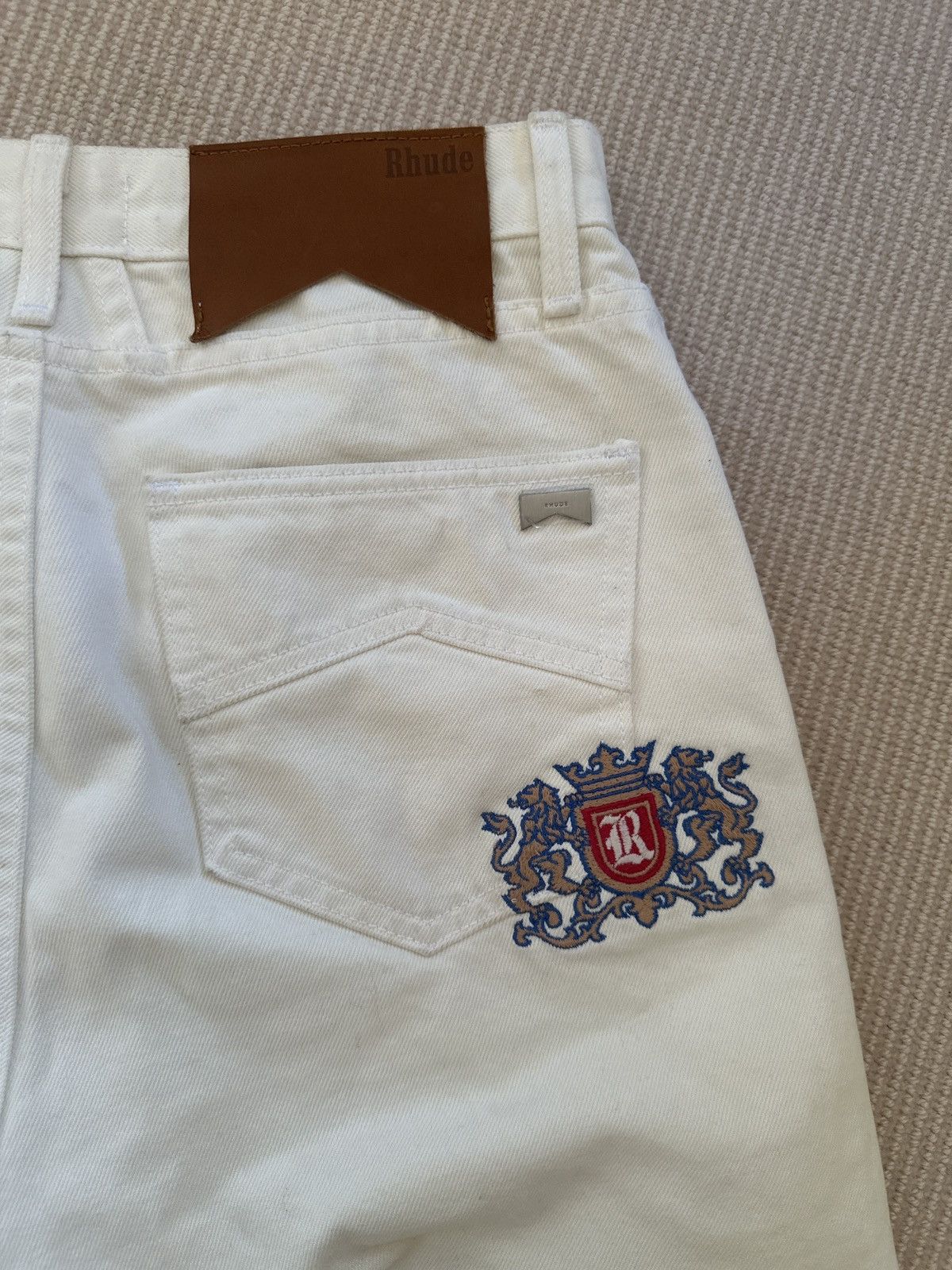 Rhude White Denim Rhude Jeans Size 30 Size US 30 / EU 46 - 3 Thumbnail