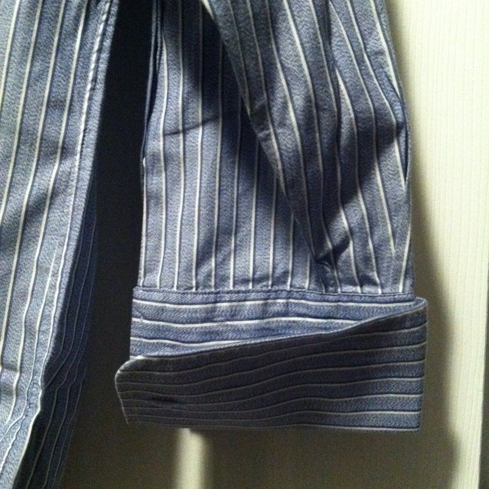 Nordstrom NORDSTROM MEN'S BLUE 100%COTTON DRESS SHIRT SIZE: 17-33 Size US XL / EU 56 / 4 - 6 Thumbnail