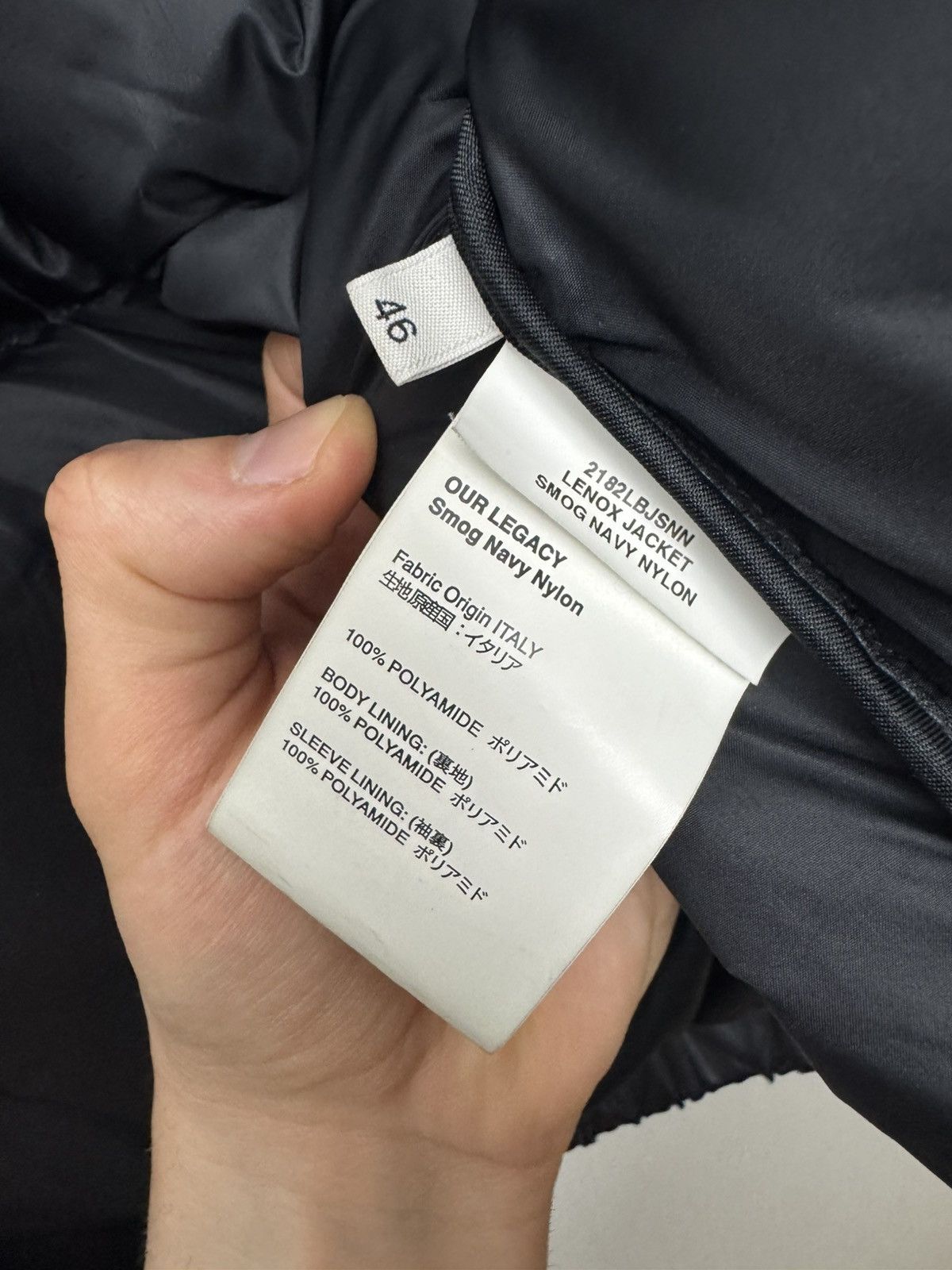 Our Legacy Our Legacy Puffer Down Lenox Nylon Jacket Riri Smog Navy Size US M / EU 48-50 / 2 - 7 Thumbnail