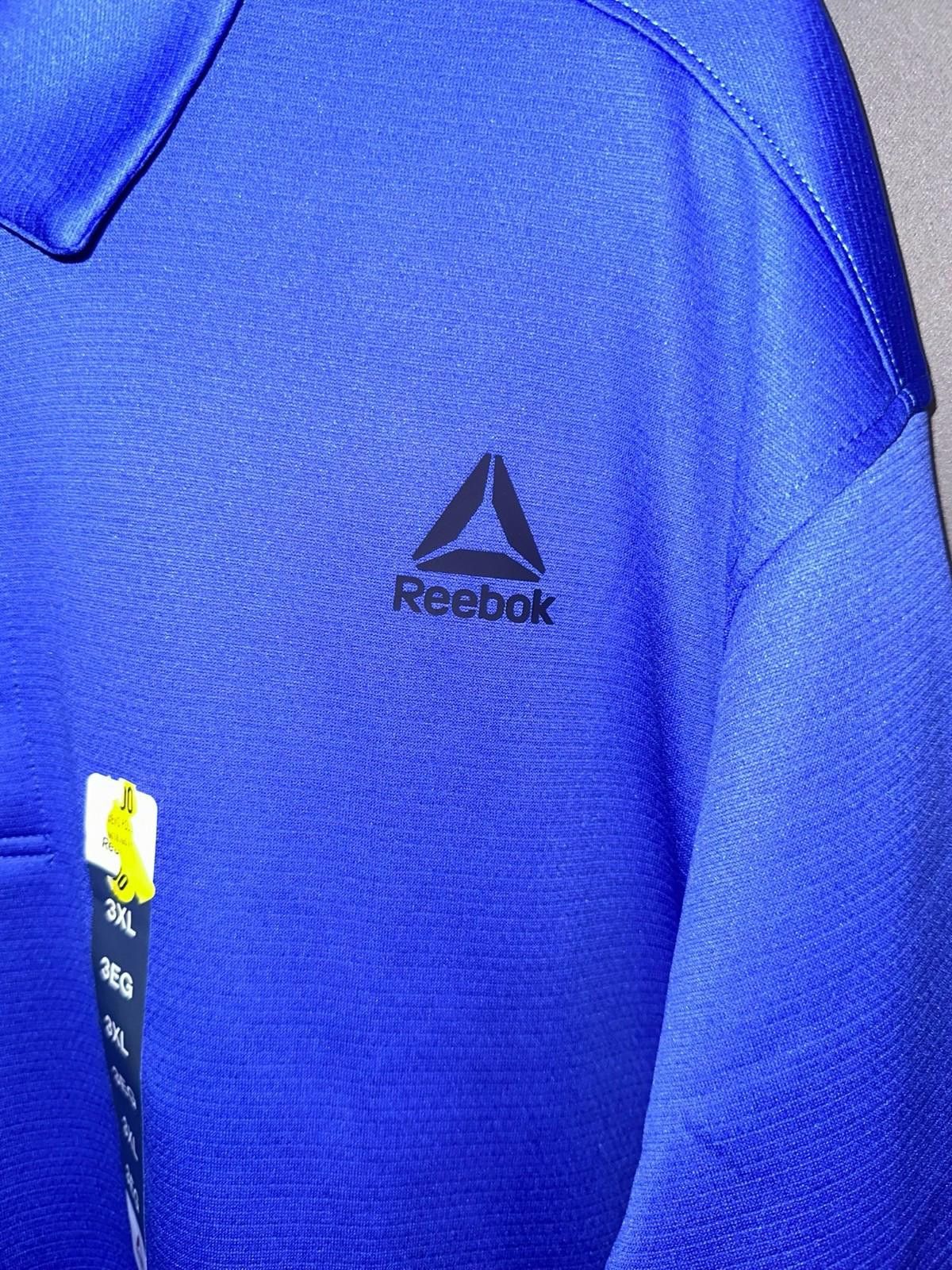 Reebok Reebok Classic Polo 3XL | Blue w/ Black Collar | NWT Size US XXL / EU 58 / 5 - 3 Thumbnail