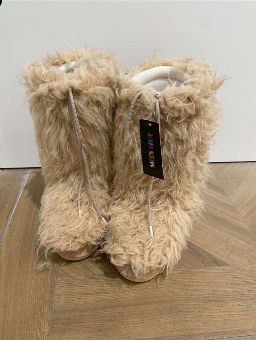 Moon Boot The Original Moon Boots Rose Furry | Grailed