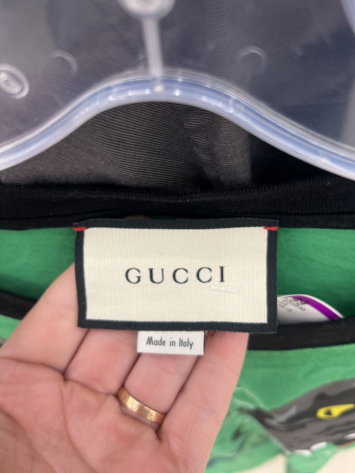 Designer Gucci Loved Panther Logo Shirt Size US L / EU 52-54 / 3 - 2 Thumbnail