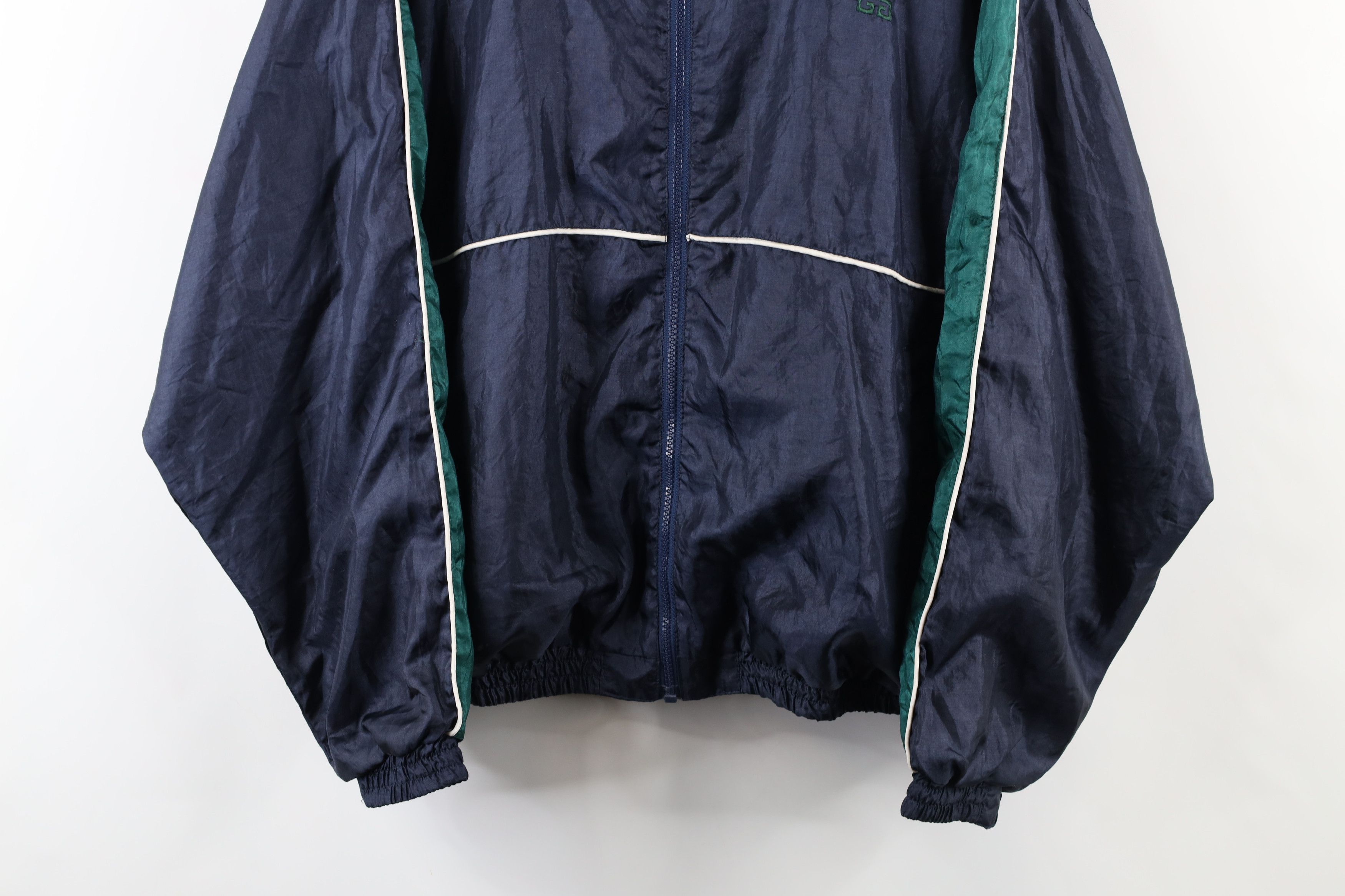 Givenchy × Vintage Vintage 90s Givenchy Block Lined Full Zip Windbreaker Jacket Size US L / EU 52-54 / 3 - 3 Thumbnail