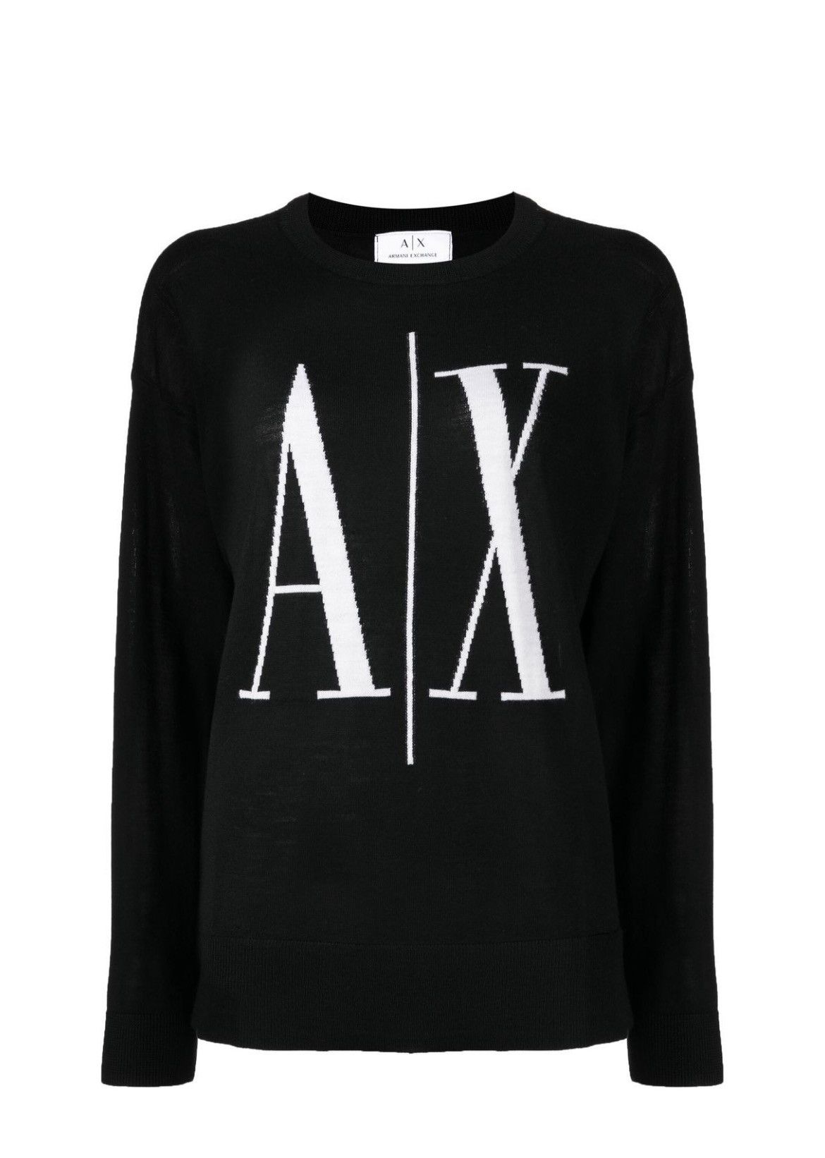 Armani × Armani Exchange Logo Intarsia-Knit jumper Armani Exchange Size US M / EU 48-50 / 2 - 2 Thumbnail