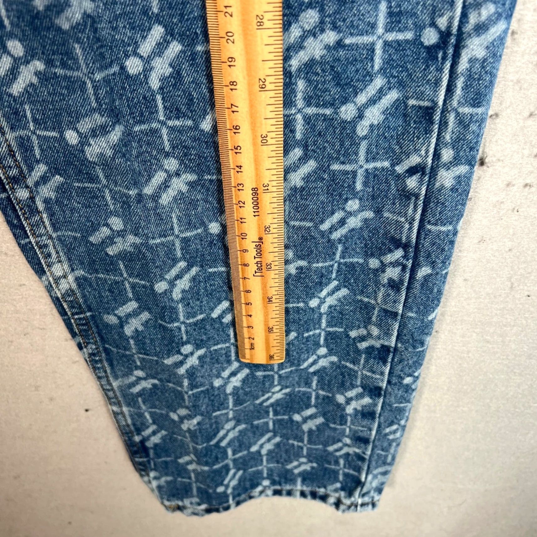 Vintage VINTAGE Iets Frans Women's High-Waisted Straight Leg Denim Jeans Size 26 Blue Cotton 80s 90s Fashion Size 26" / US 2 / IT 38 - 7 Thumbnail