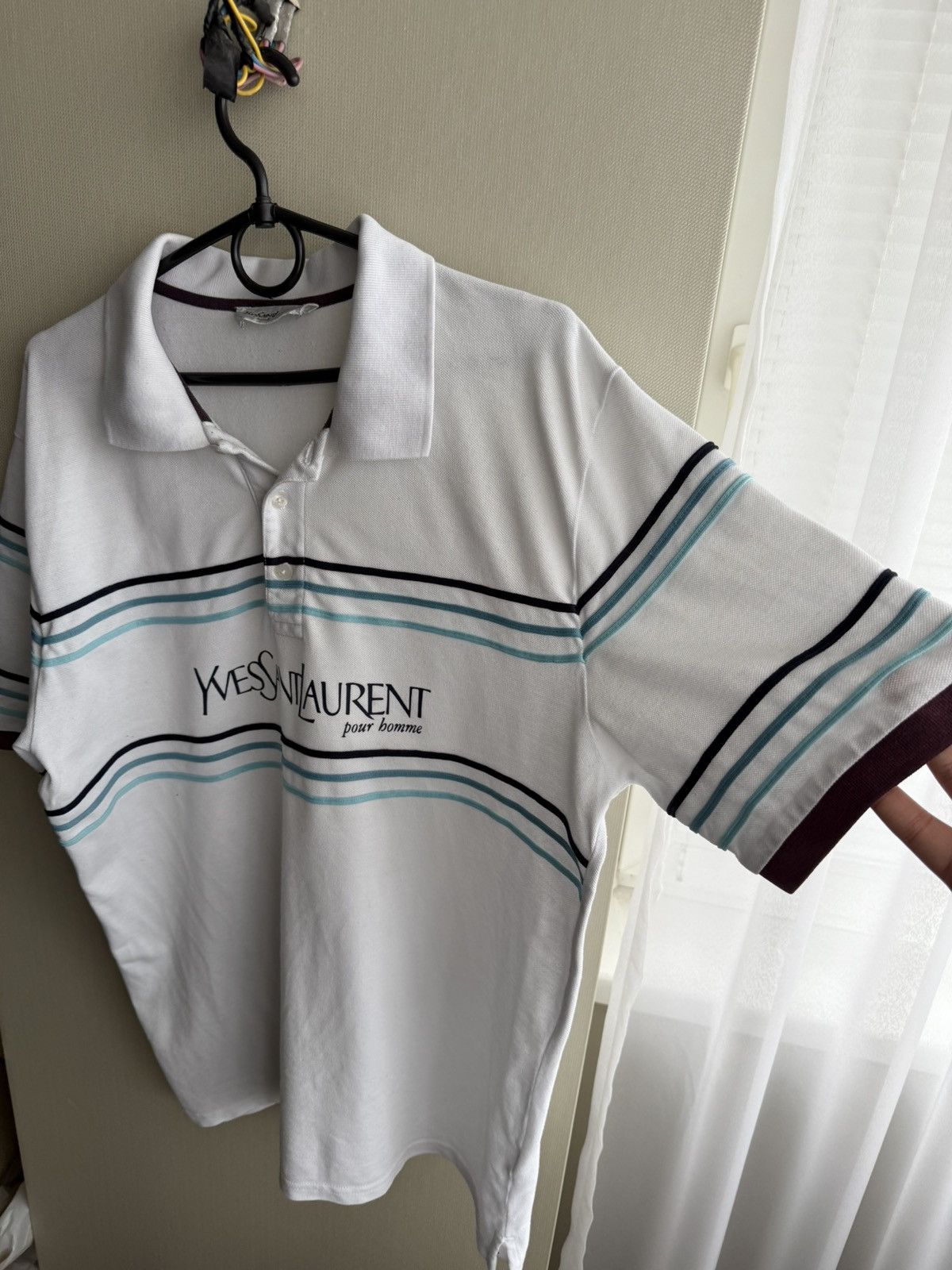 Yves Saint Laurent Yves Saint Laurent Polo Big Logo YSL Size US XL / EU 56 / 4 - 3 Thumbnail