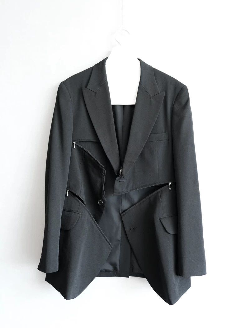 Yohji Yamamoto yohji yamamoto08 AW Show Deconstructed Zipper Jacket 2503-N Size US M / EU 48-50 / 2 - 1 Thumbnail